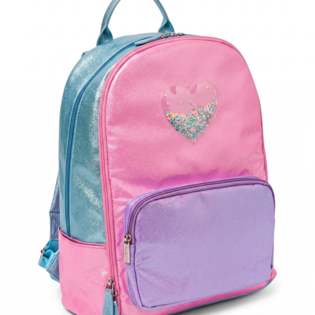 Bari Lynn Confetti Heart Backpack