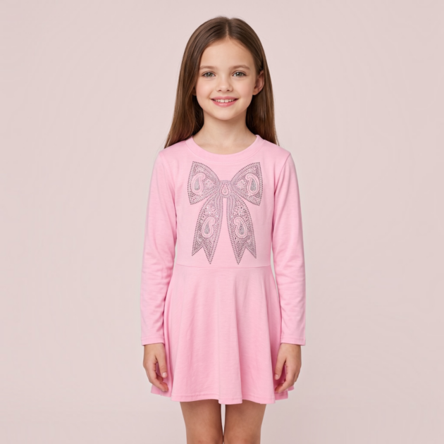 Firehouse Bandana Bow Ice Pink Dress