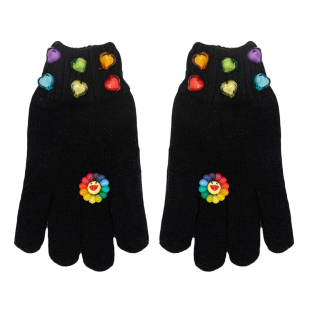 Bari Lynn Smiley Sunflower Gloves