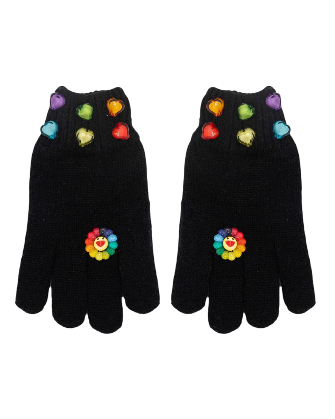 Bari Lynn Smiley Sunflower Gloves