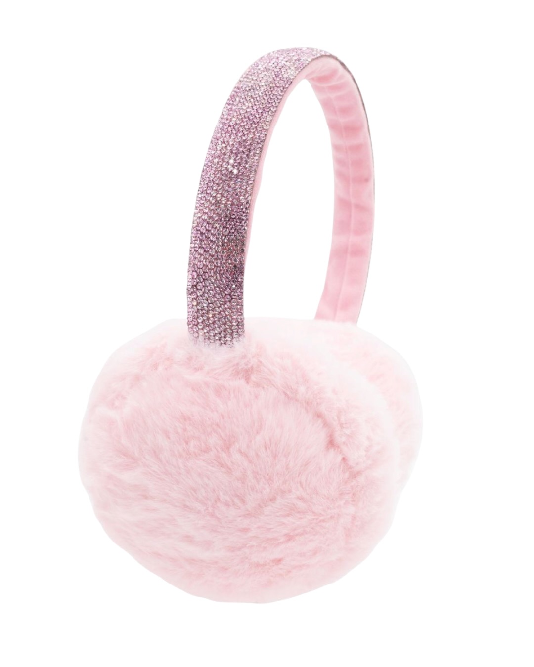 Bari Lynn Crystal Earmuff in Pink