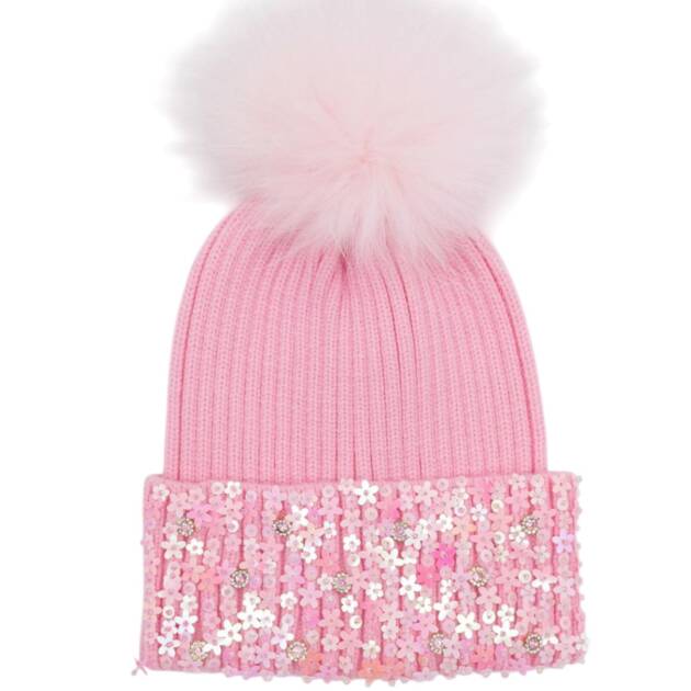 Bari Lynn Flower Jeweled Hat
