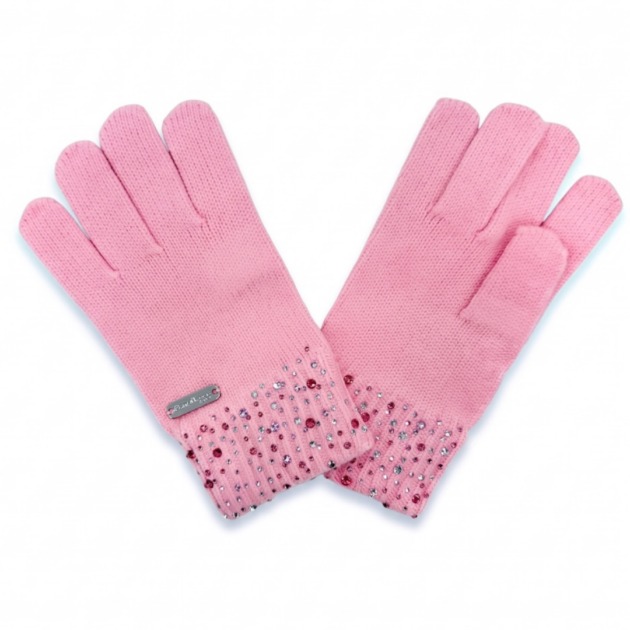 Bari Lynn All Over Crystal Gloves