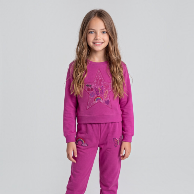 Dori Creations Charm Star Crewneck Set