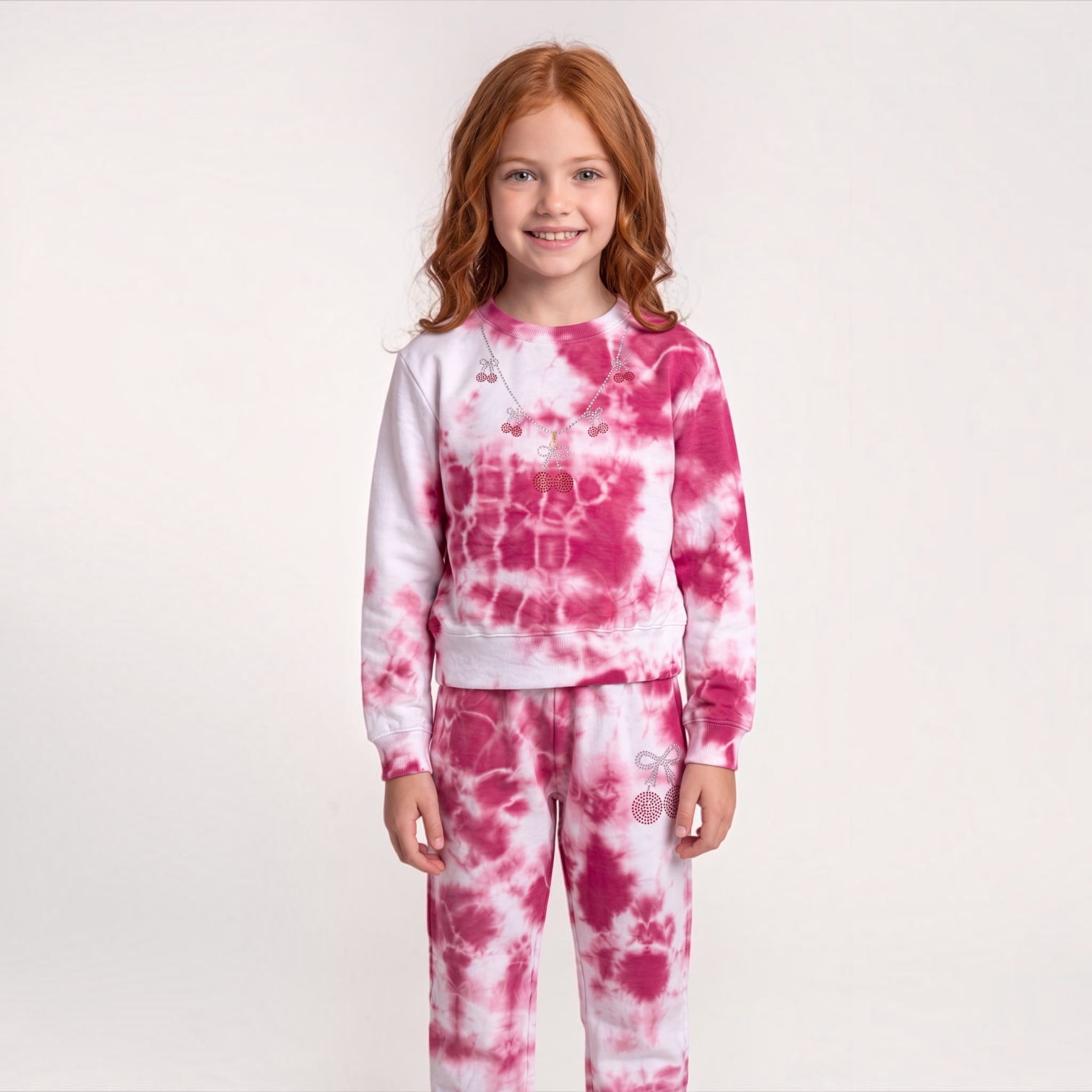 Firehouse Cherry Necklace Crewneck Set