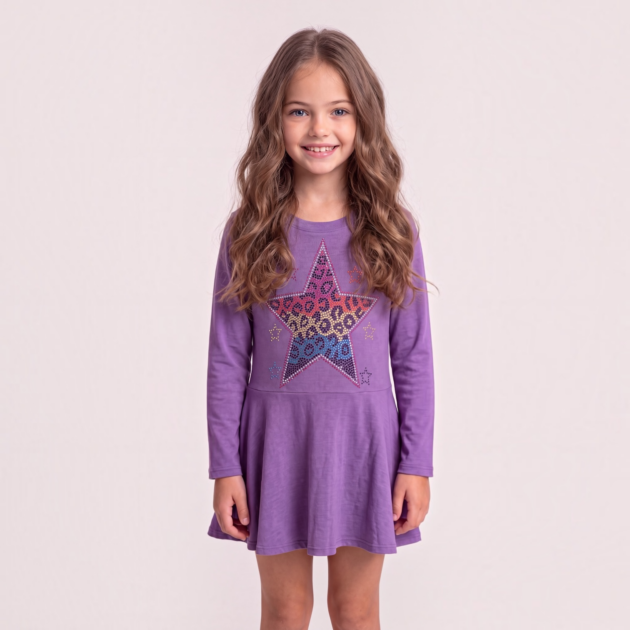Firehouse Leopard Star Dress