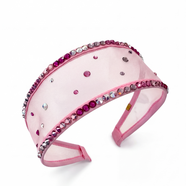 Bari Lynn Bandana Mesh Crystal Headband