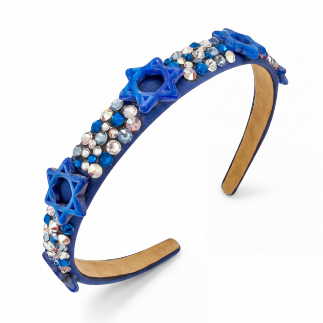 Bari Lynn Star of David Crystalized Headband