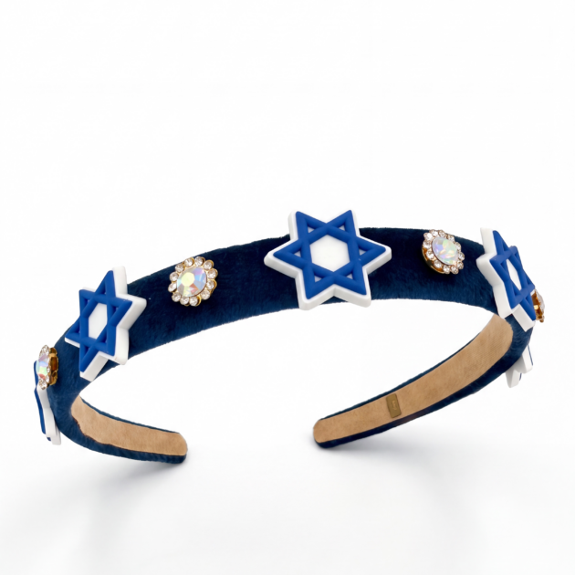 Bari Lynn Star of David Velvet Headband
