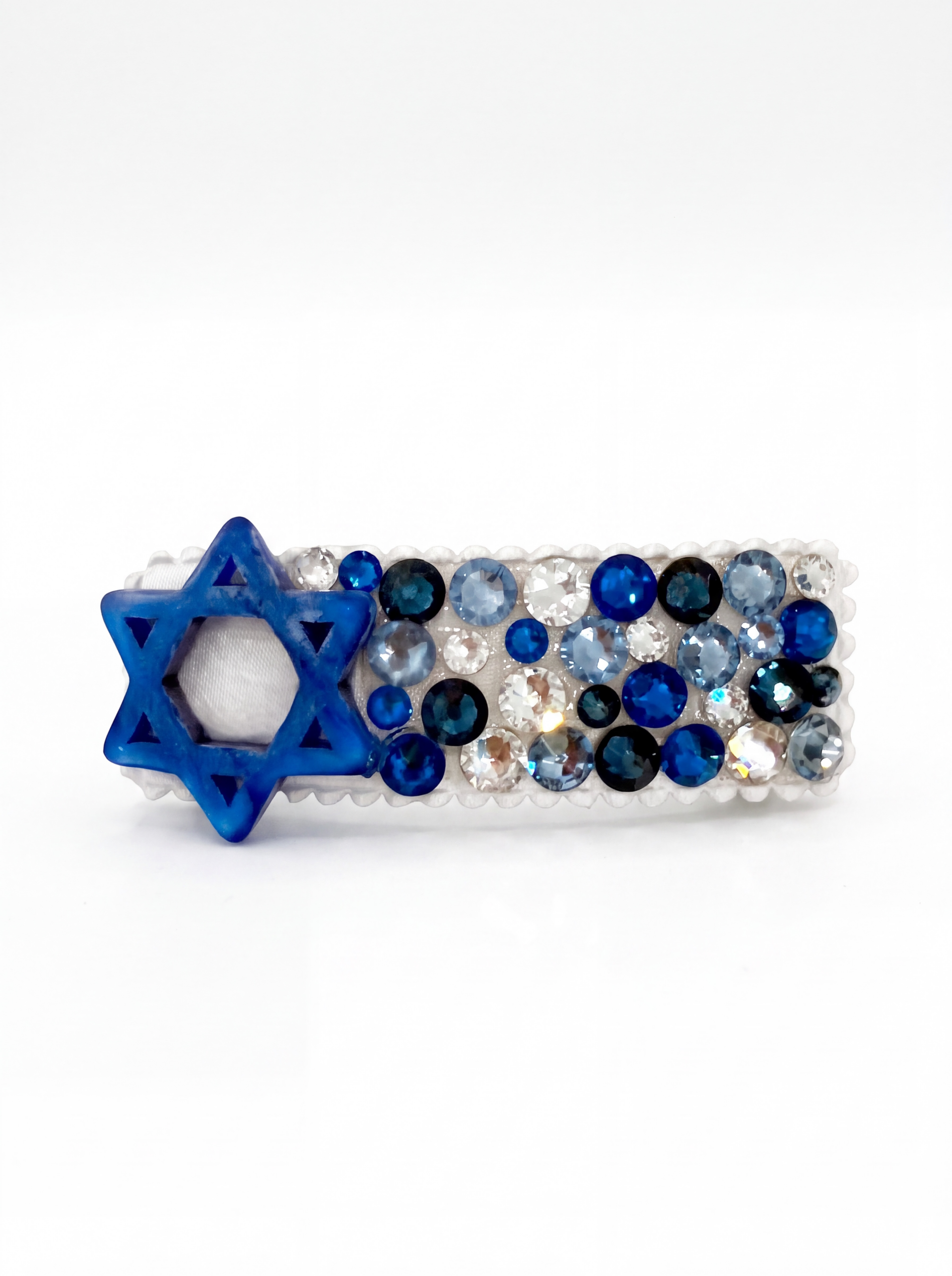 Bari Lynn Crystalized Star of David Snap Clip