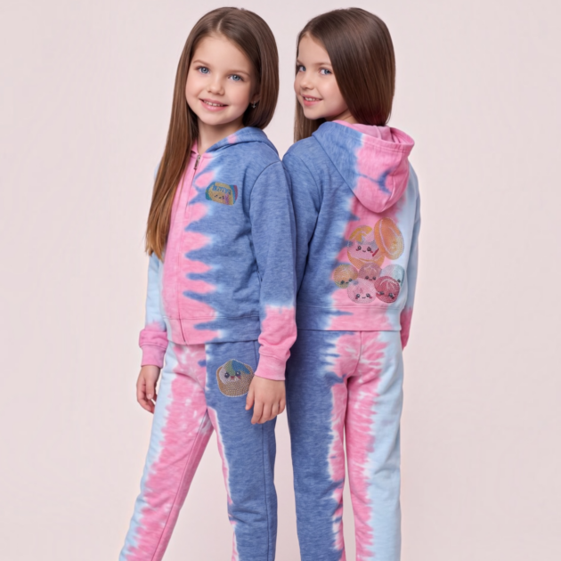 Firehouse Dumplings Tie Dye Zip Set