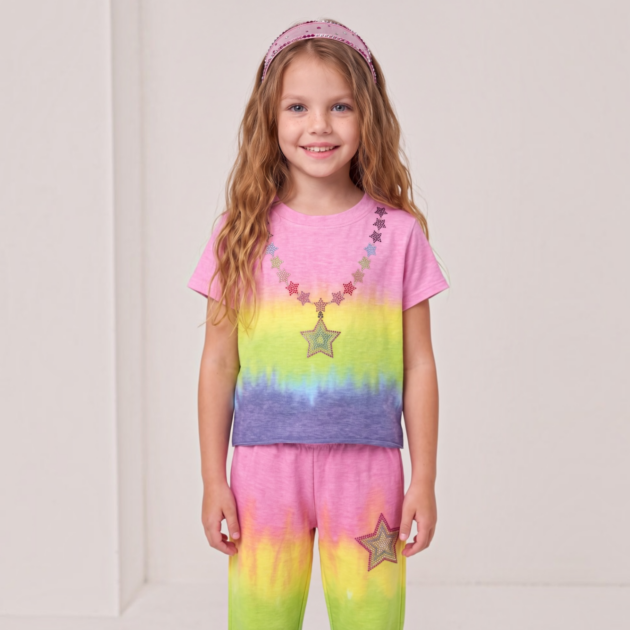 Firehouse Star Necklace Tie Dye Set