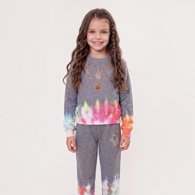 Firehouse Halloween Necklace Crewneck Set